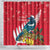 New Zealand Christmas In July Shower Curtain Tui Bird With Kowhai Meri Kirihimete