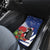 New Zealand Christmas In July Car Mats Fiordland Penguin With Pohutukawa Flower