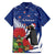 New Zealand Christmas In July Family Matching Puletasi and Hawaiian Shirt Fiordland Penguin With Pohutukawa Flower