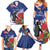 New Zealand Christmas In July Family Matching Summer Maxi Dress and Hawaiian Shirt Fiordland Penguin With Pohutukawa Flower