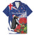 New Zealand Christmas In July Hawaiian Shirt Fiordland Penguin With Pohutukawa Flower