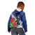 New Zealand Christmas In July Kid Hoodie Fiordland Penguin With Pohutukawa Flower LT14