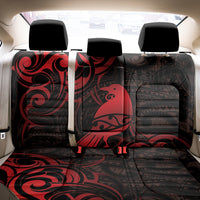 New Zealand Tui Bird Back Car Seat Cover Aotearoa Maori Pattern - Red LT14 - Polynesian Pride