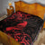 New Zealand Tui Bird Quilt Aotearoa Maori Pattern - Red