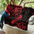 New Zealand Tui Bird Quilt Aotearoa Maori Pattern - Red