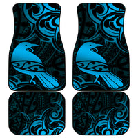 New Zealand Tui Bird Car Mats Aotearoa Maori Pattern - Blue LT14 - Polynesian Pride