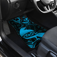 New Zealand Tui Bird Car Mats Aotearoa Maori Pattern - Blue LT14 - Polynesian Pride