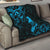 New Zealand Tui Bird Quilt Aotearoa Maori Pattern - Blue