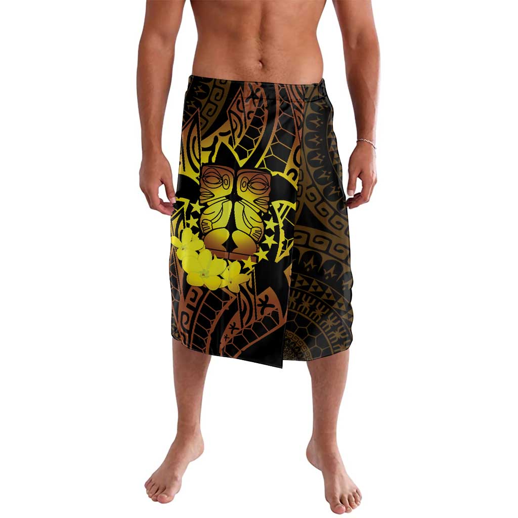 Kia Orana Kuki Airani Lavalava Cook Islands Tangaroa God Tatau Gold LT14 Gold - Polynesian Pride