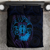 Kia Orana Kuki Airani Bedding Set Cook Islands Tangaroa God Tatau Purple LT14 Purple - Polynesian Pride
