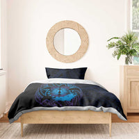 Kia Orana Kuki Airani Bedding Set Cook Islands Tangaroa God Tatau Purple LT14 - Polynesian Pride