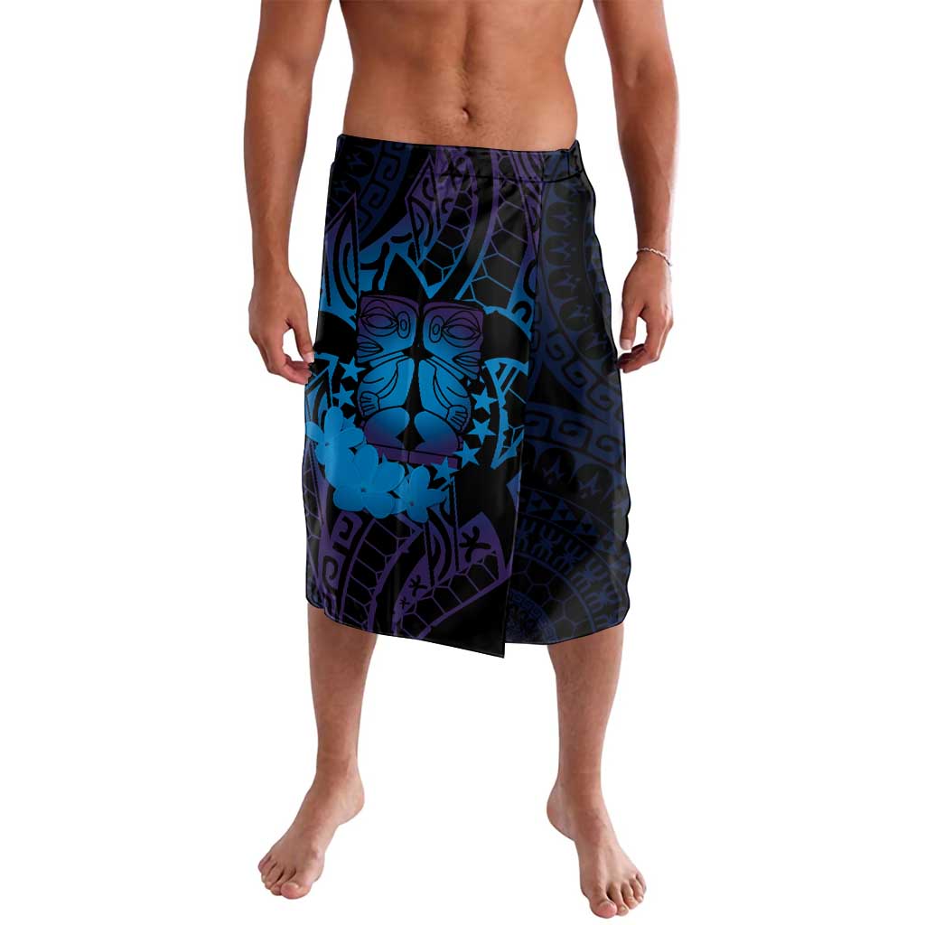 Kia Orana Kuki Airani Lavalava Cook Islands Tangaroa God Tatau Purple LT14 Purple - Polynesian Pride