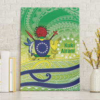 Te Maeva Nui Cook Islands Canvas Wall Art 60th Independence Anniversary Proud LT14 Without Frame Green - Polynesian Pride