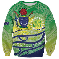 Te Maeva Nui Cook Islands Sweatshirt 60th Independence Anniversary Proud LT14 Unisex Green - Polynesian Pride