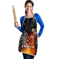 Personalised Aotearoa Darts Apron Maori Koru Flaming Dartboard LT14 - Polynesian Pride