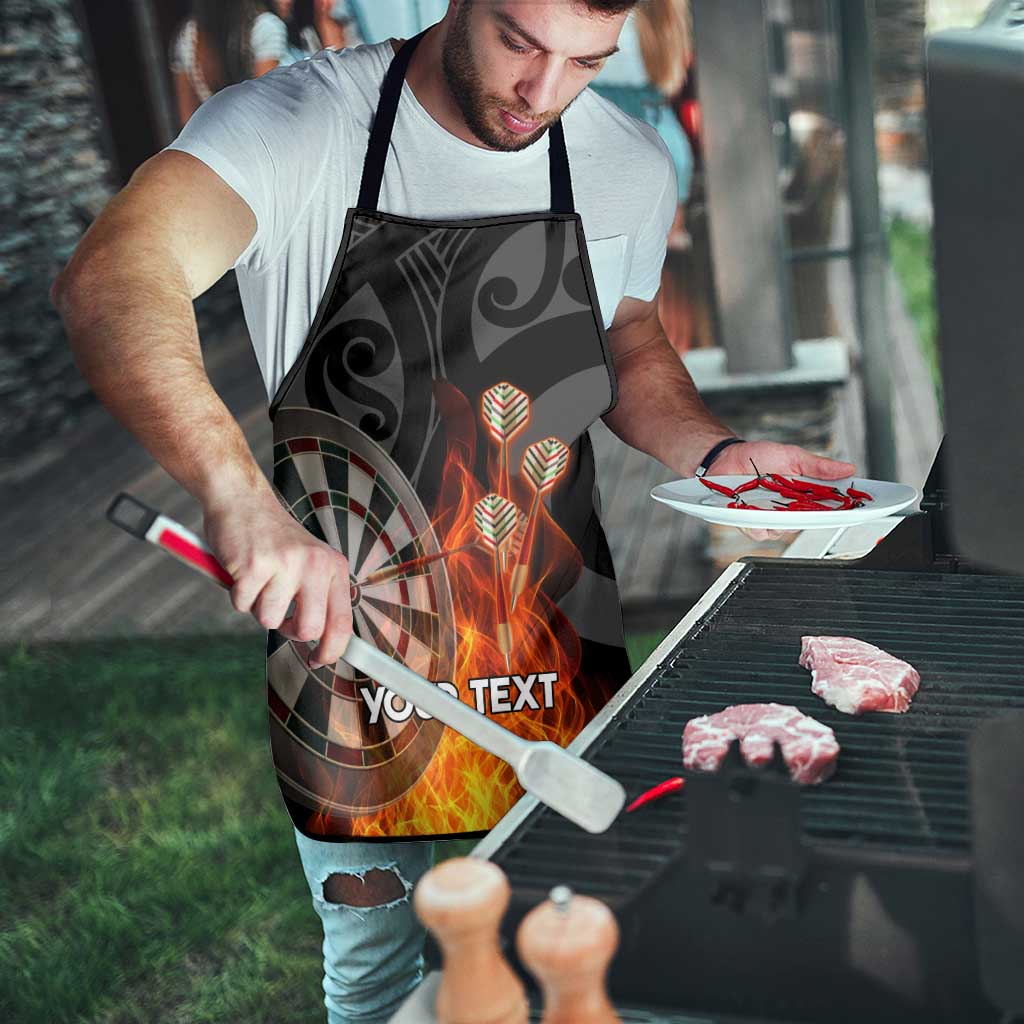 Personalised Aotearoa Darts Apron Maori Koru Flaming Dartboard LT14 - Polynesian Pride