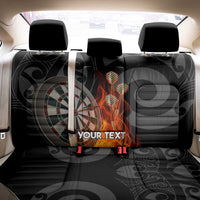 Personalised Aotearoa Darts Back Car Seat Cover Maori Koru Flaming Dartboard LT14 - Polynesian Pride