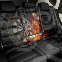 Personalised Aotearoa Darts Back Car Seat Cover Maori Koru Flaming Dartboard LT14 - Polynesian Pride