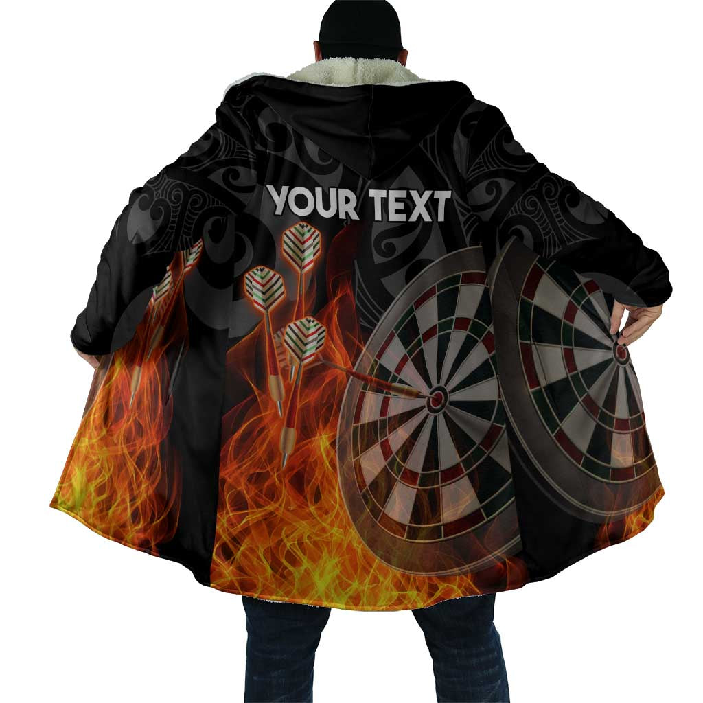 Personalised Aotearoa Darts Cloak Maori Koru Flaming Dartboard LT14 - Polynesian Pride
