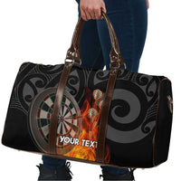 Personalised Aotearoa Darts Travel Bag Maori Koru Flaming Dartboard LT14 - Polynesian Pride
