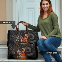 Personalised Aotearoa Darts Travel Bag Maori Koru Flaming Dartboard LT14 - Polynesian Pride