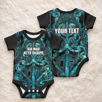 Maori Language Week Personalised Baby Onesie Kia Mau Ki To Ukaipo Paua Shell Color LT14 - Polynesian Pride