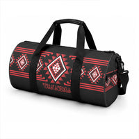 Aotearoa Atua Tumatauenga Duffle Bag Maori God Of War Taniko Motifs LT14 - Polynesian Pride