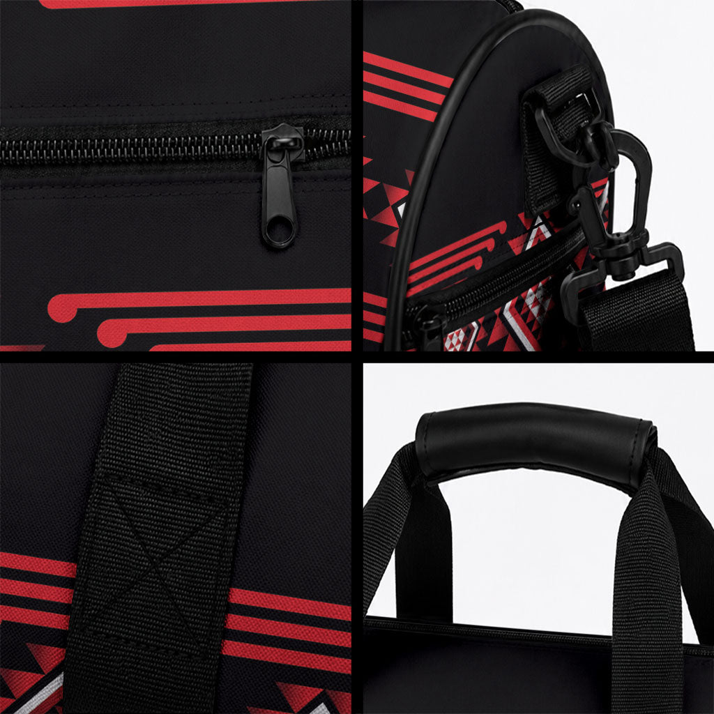 Aotearoa Atua Tumatauenga Duffle Bag Maori God Of War Taniko Motifs LT14 - Polynesian Pride