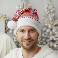 Tonga Rugby Christmas Santa Hat Mate Maa Tonga Ngatu Pattern LT14 - Polynesian Pride
