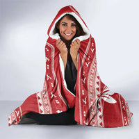 Tonga Rugby Christmas Hooded Blanket Mate Maa Tonga Ngatu Pattern LT14 - Polynesian Pride
