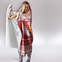 Tonga Rugby Christmas Hooded Blanket Mate Maa Tonga Ngatu Pattern LT14 - Polynesian Pride