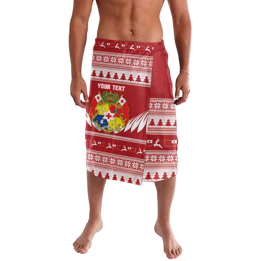Personalised Tonga Rugby Christmas Lavalava Mate Maa Tonga Ngatu Pattern LT14 Red - Polynesian Pride