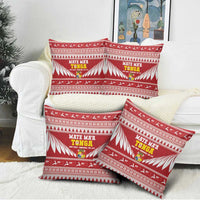 Tonga Rugby Christmas Pillow Cover Mate Maa Tonga Ngatu Pattern LT14 - Polynesian Pride