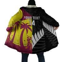 New Zealand and West Indies Cricket Custom Cloak Black Cap Windies Together LT14 - Polynesian Pride