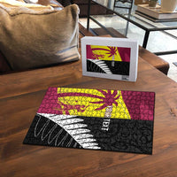 New Zealand and West Indies Cricket Custom Puzzle Black Cap Windies Together LT14 - Polynesian Pride