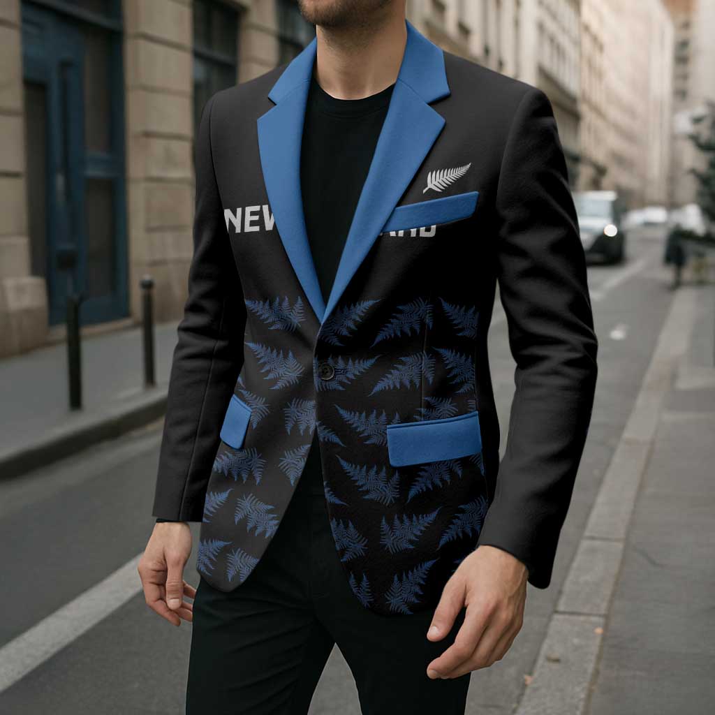 New Zealand Silver Fern Cricket Custom Blazer Black Cap T20 Version LT14 - Polynesian Pride