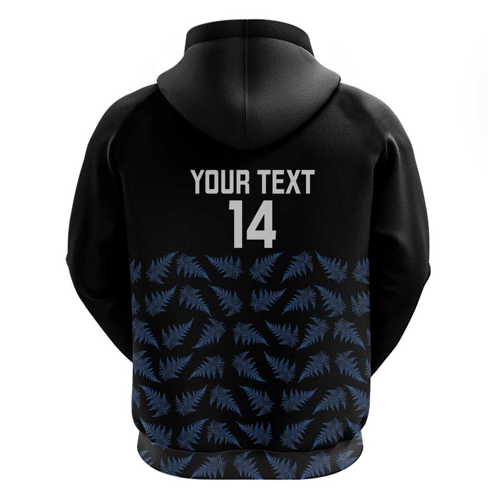 New Zealand Silver Fern Cricket Custom Hoodie Black Cap T20 Version LT14 - Polynesian Pride