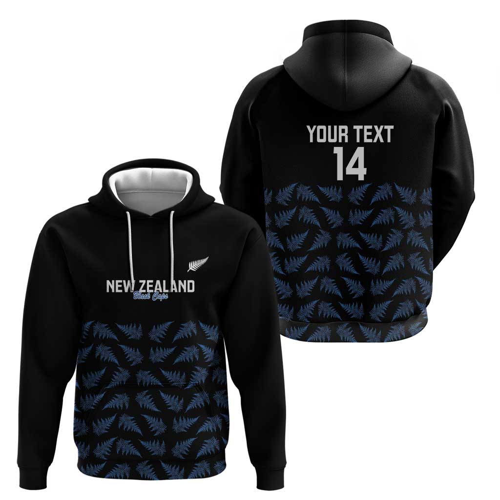 New Zealand Silver Fern Cricket Custom Hoodie Black Cap T20 Version LT14 - Polynesian Pride