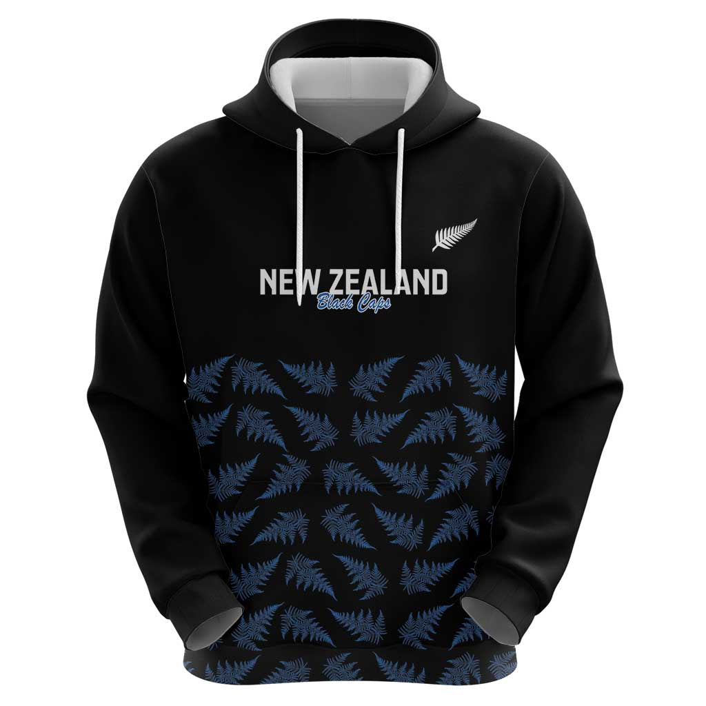 New Zealand Silver Fern Cricket Custom Hoodie Black Cap T20 Version LT14 - Polynesian Pride
