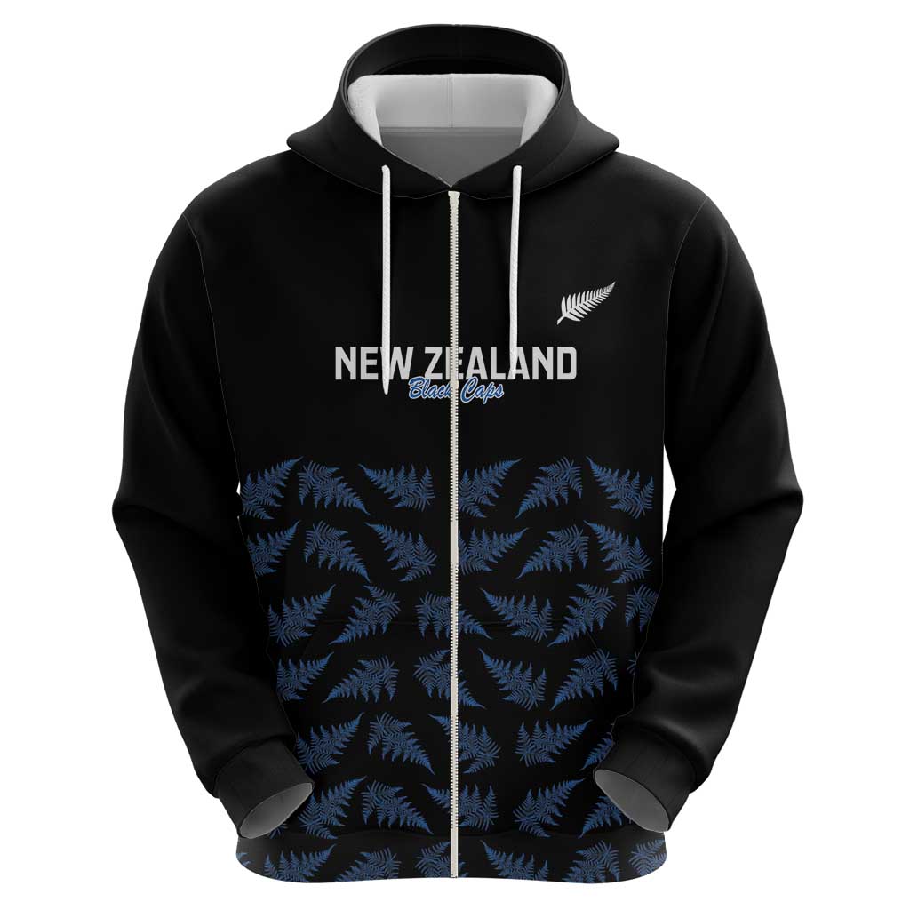 New Zealand Silver Fern Cricket Custom Hoodie Black Cap T20 Version LT14 - Polynesian Pride