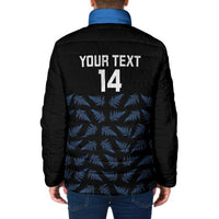 New Zealand Silver Fern Cricket Custom Padded Jacket Black Cap T20 Version LT14 - Polynesian Pride