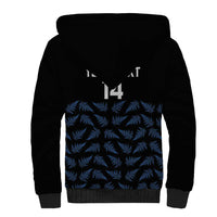 New Zealand Silver Fern Cricket Custom Sherpa Hoodie Black Cap T20 Version LT14 - Polynesian Pride