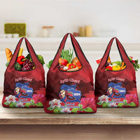 Ayiti-Cheri Independence Day Grocery Bag Land of High Mountains LT14 3-pack One Size Red - Polynesian Pride