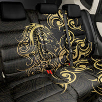 Gold And Black Aotearoa Horse Racing Back Car Seat Cover NZ Maori Pattern LT14 - Polynesian Pride