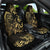 Gold And Black Aoteara Horse Racing Car Seat Cover NZ Maori Pattern