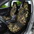 Gold And Black Aoteara Horse Racing Car Seat Cover NZ Maori Pattern