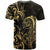 Gold And Black Aoteara Horse Racing T Shirt NZ Maori Pattern