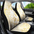 Gold And White Aoteara Horse Racing Car Seat Cover NZ Maori Pattern