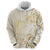 Gold And White Aoteara Horse Racing Hoodie NZ Maori Pattern