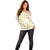 Gold And White Aoteara Horse Racing Off Shoulder Sweater NZ Maori Pattern